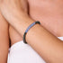 Coy | Argent | Aigue-marine | Bracelet d'expression de pierres précieuses